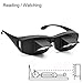 Prism Glasses Horizontal Glasses Lazy Spectacles Lie Down in Bed for Reading/Watching TV/Health Vision Care,Myopia Presbyopia Usable,Unisex-Adult (Black)