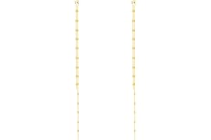 SLUYNZ Solid 925 Sterling Silver 6.3inch Long Chain Earrings Dangle for Women Teens Wedding Dangle Earrings Chain Backs