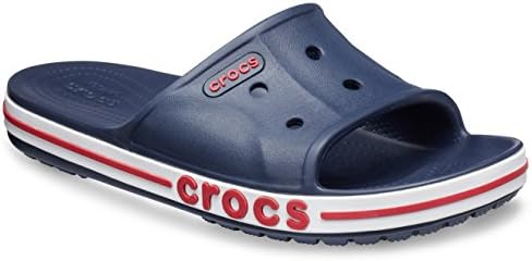 Crocs Unisex's Men's Women's Bayaband Flip Flop, Navy/Pepper, 10