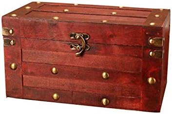 Amazon Com Eilane Wooden Trunk Chest Decorative Treasure Stash