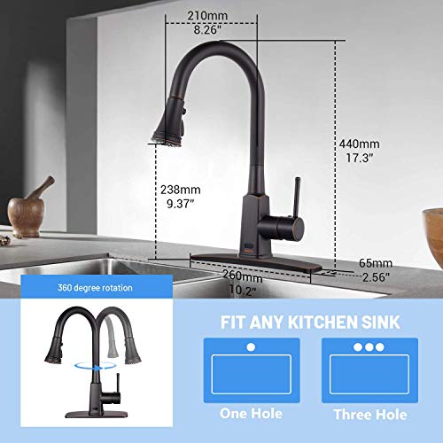 Touchless Kitchen Faucet with Pull Down Sprayer, Dalmo Single Handle