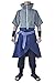 DAZCOS US Size Anime Uchiha Sasuke Cosplay Costume with Wristbands Rope (Medium)