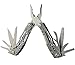 Touchshop 12-in-1 Multi Tool Pliers Portable Outdoor Folding Pocket Multitool with Nylon Sheath, Knife, Pliers, Screwdriver and More, Stainless Steel