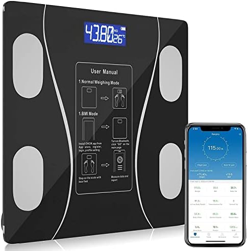 Smart Scale For Body Weight And Fat,High Accurate Digital Bathroom ...