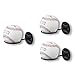 Wallniture Sporta Baseball Bat and Ball Holder Wall Mounted Organization and Storage Rack Set of 3 Metal Black
