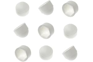 Pro Bamboo Kitchen 24pcs Bolt Nut Protection Cap White Hexagon Dome Nylon Bolt Nut Protection Cover M8x14mm