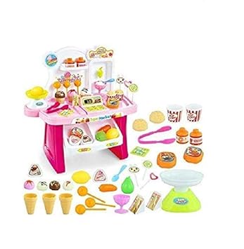 MLX Supermarket Ice Cream Cart Shop with Sound Effects