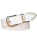 Women's Genuine Leather Belt with Gold Plated Buckle Easy to Adjust the Length