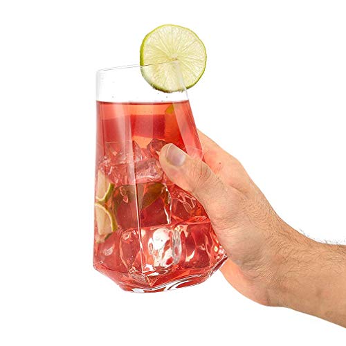 ZHAO Highball Gläser Set von 4, 18 Unzen Cocktailgläser, Trinkglas-Set, Premium-Kristallglas, Trinkgläser for Wasser… – Bild 6
