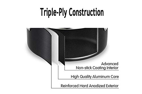 EPPMO 8 Inch Hard-Anodized Aluminum Fry Pan,Nonstick Frying Pan,Stainless Steel Handle, Dishwasher & Oven Safe (8 Inch Fry Pan)