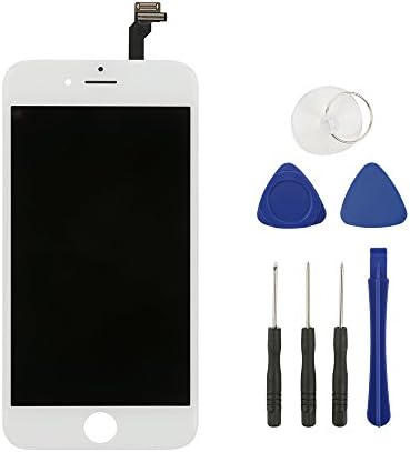 iPhone 6 Screen Replacement, LCD Touch Screen Kit Digitizer Frame Assembly Set for iPhone 6 White