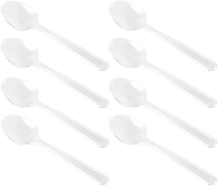 Amazon Co Jp Ounona 使い捨てスプーン ミニスプーン 透明プラスチック 家庭 業務用 パーティー使い捨て食器 100個セット ホーム キッチン