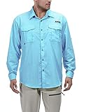 Little Donkey Andy Men’s Long Sleeve Fishing Shirt, UPF 50 UV Protection, Breathable and Fast Dry