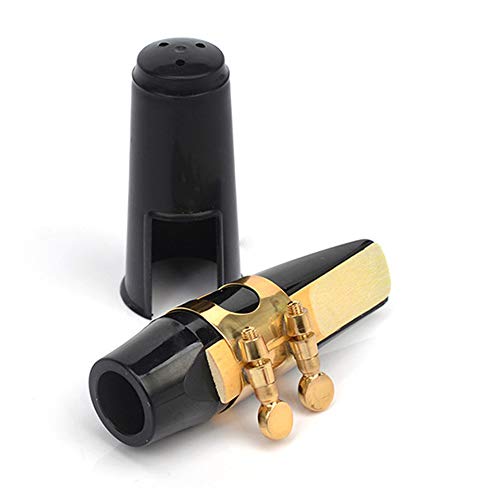 ACCOCO Alto Sax Saxophone Plastic Mouthpiece with Cap Metal Buckle Reed Kit for Alto Saxophone Saxophone Parts with Storage Bag - Thumbnail 7