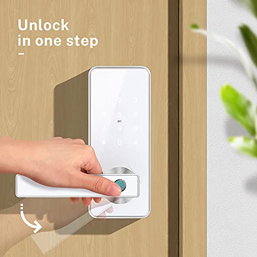KUCACCI Smart Lock with Keypads,Smart Biometric Front Door Deadbolt
