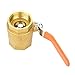 Brass Ball Valve 1-1/4-inch BSP DN32 1.6MPa Female Thread Ball Valve Shut-Off Valve with Lever Handle for Water Oil Gas