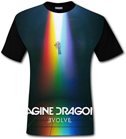 Mens Imagine dragons evolve 3D Print T-Shirt Short Sleeves Tee Creative M