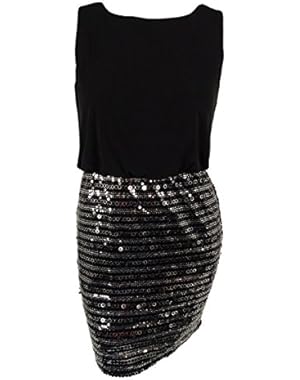Calvin Klein Womens Matte Jersey Embellished Cocktail Dress Black 8