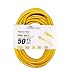 LifeSupplyUSA 10/3 50ft SJTW Lighted End Extension Cord, 15 Amp, 125 Volt, 1875 Watt, Super Heavy Duty Outdoor Jacket (50 Feet)
