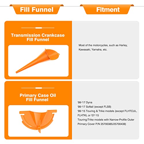 MoKo Car Oil Funnel, 2 Pack Wide Mouth Fuel Funnel, Motorcycle