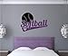 Enchantingly Elegant kw025g Softball Sports Decor Vinyl Decal Wall Words Sticker Lettering Teen Room Décor Home Art 31x22, 31