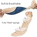 2 Pairs Shoes Insoles Heel Inserts for Womens Dress Shoes Sponge Shoes Pads Heel Cushion for Loose Shoes, Feet Score Relief DIY Size Beige
