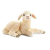 Schleich Lying Lamb Toy Figure