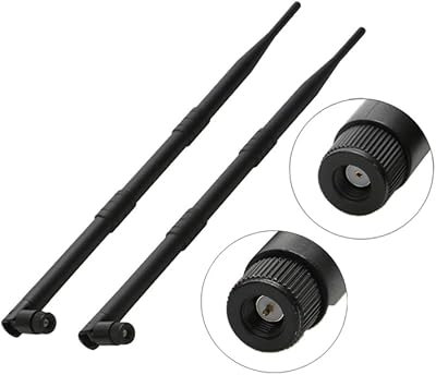 KUENCE 2PCS 2.4G 9dBi SMA Omnidirectional Antenna Signal Booster for RC Fishing