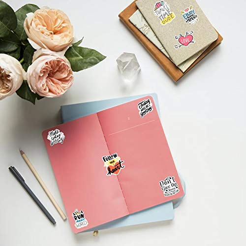 Motivational Stickers for Laptop, [Choose Joy] 50pcs Inspirational Stickers for Teens, Students, Teachers, Employees, Waterproof Positive Word Quote Stickers for Water Bottles