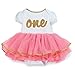Mud Pie Baby Girls' I'm One Tutu Crawler, 9-12 Months