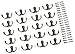 Mini Bronze Hooks - 20pc Double Prong Rustic Hooks Equipped with 40 Extra-Long 17mm Screws