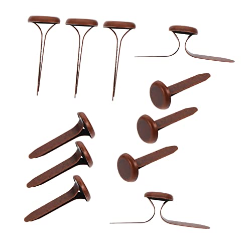 TEHAUX 200Pcs Decorative Iron Nails Mini Claw Brads for Crafts Durable DIY Accessories Antique Safe for Scrapbooking and Creative Projects
