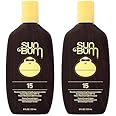 Sun Bum Original SPF 15 Sunscreen Lotion | Vegan and Hawaii 104 Act Compliant (Octinoxate & Oxybenzone Free) Broad Spectrum Moisturizing UVA/UVB Sunscreen with Vitamin E | 8 oz (Pack of 2)