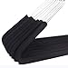 Spring Fever Open Ended Non Slip Sponge Padded Pants Hangers - Chrome Plating Foam Heavy Duty Space Saving Black 10