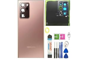 FXDTECH Note 20 Ultra Back Glass Replacement Cover Housing Door Panel W/Farme Lens Tape for Samsung Galaxy Note 20 Ultra 5G +Tools Mystic Bronze