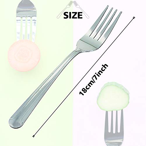 Dinner Forks,Dominion Heavy Duty Forks, 12-Piece Stainless Steel Forks Mirror Polished Modern Flatware Cutlery Forks for Kitchen, 7 inches