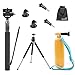 EEEKit 3in1 Accessories Bundle Kit for Activeon CX Action Cam Camera,Floaty Grip Pole,Selfie Stick Monopod and Tripod Mount