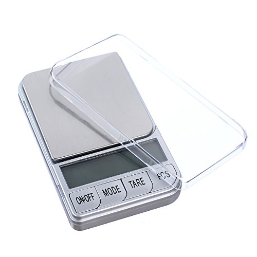 TBBSC Weigh Scales,High Precision Digital Pocket Scale,Jewelry Scale Gram (Silver-1000g/0.1g) - Thumbnail 5