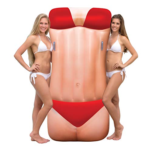 Poolcandy Hot Bod Beach Babe Extra Large Inflatable Pool Lounger-Pool Float-Measures 72" x 35" x 6" - Thumbnail 3