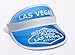 Blue Las Vegas Poker Dealer Bingo Plastic Clear Visor Hat Fear & Loathing