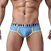 Men's Underwear,Neartime Thin Boxers Light Men Shorts Briefs Musical Note Type (L, Blue)