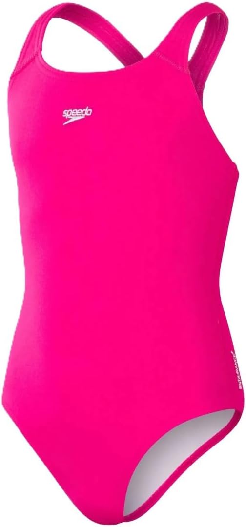 Speedo Girls Eco Endurance+ Medalist Swimsuit Chlorine Resistant 50% Recycled