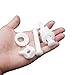 Cosybreeze 2 Pack Universal Toilet Seat Hinge Bolt Screw for Bottom Mounting - White Plastic Toilet Fix Screw Set Replacement for American Standard, Toto Toilets