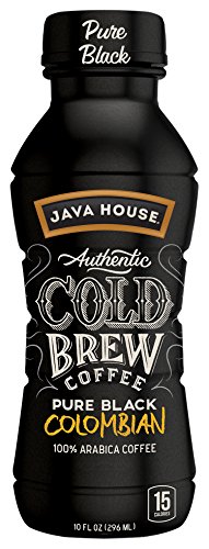 JAVA HOUSE Authentic Cold Brew Coffee, Colombian Black, 10 Ounce (Pack of 12) Ready to Drink - Thumbnail 3