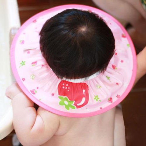 NPLE--[Manito Shampoo Cap] Baby Kid Child Adult Shampoo Bath Shower Cap Hat Wash Hair (Pink) - Thumbnail 4