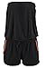 VamJump Womens Black Strapless Off Shoulder Sexy Club Cocktail Romper Jumpsuit