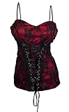eVogues Sexy Plus size Floral Lace Corset Top