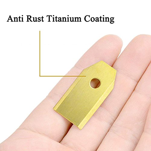 Magicfun Cuchilla de Repuesto para Husqvarna Automower, 30 Hoja De Repuesto de cortacésped + Tornillos para cortacésped en Jardín