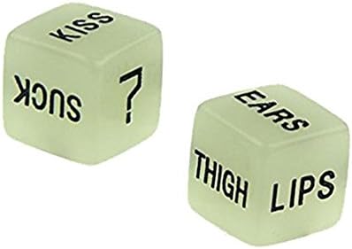 Novelty Game Dice Luminous 16mm Dice 2 Pcs Set, Fun to use