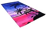 J & M Home Fashions Fiber Reactive Beach Towel, 40 by 70
